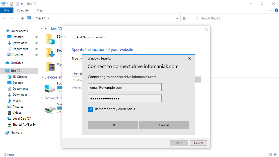🚀 KDrive logging in to your Drive via DAV Infomaniak