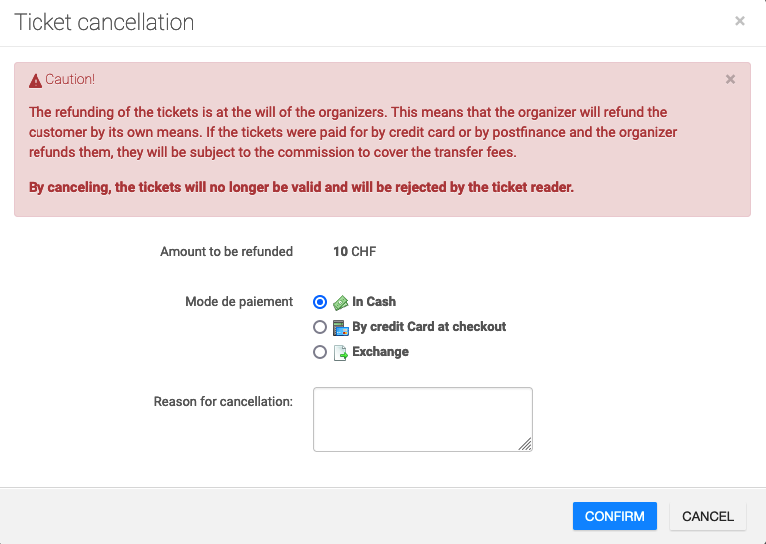 🚀 Cancel orders or tickets Infomaniak
