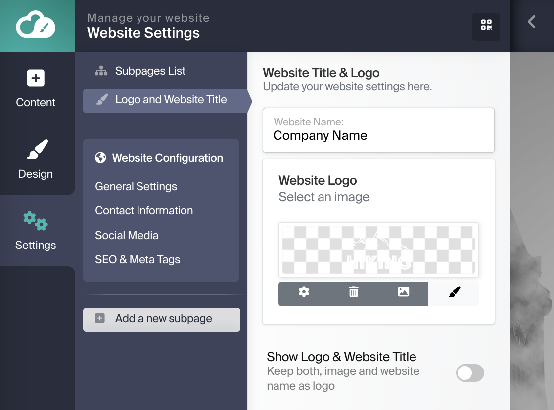 🚀 Manage Site Creator site name and details - Infomaniak